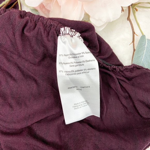 Motherhood Maternity Long Sleeve T-Shirt Purple Large - Picture 6 of 7